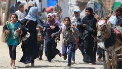 لاجئون فلسطينيون في رفح.. الأناضول