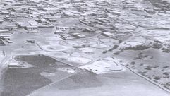 كفر سبت من الجو قبل تدميرها صورة تعود إلى عام 1937