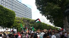 مسيرة في تونس لمساندة الفلسطينيين والتنديد بمجازر إسرائيل في غزة - IMG-20140711-WA001