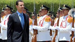 بشار الأسد خلال  تنصيبه - التايمز