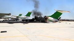 آثار القصف على مطار طرابلس - آثار القصف على مطار طرابلس (12)