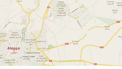 حلب - مدينة الشيخ نجار الصناعية - خريطة