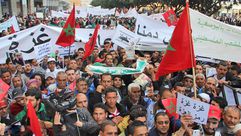 مشهد من مسيرة سابقة داعمة لغزة بالرباط - أرشيفية