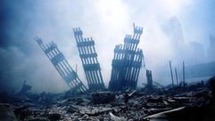 أنقاض مركز التجارة العالمي في هجمات 11/ 9 - أ ف ب