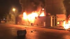 حرق مقر كتائب حزب الله في النجف- يوتيوب