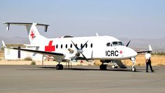 طائرة للصليب الاحمر في اليمن- جيتي
