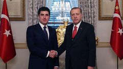اردوغان و نيجيرفان بارزاني- الاناضول