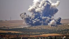 قصف جنوب سوريا- جيتي