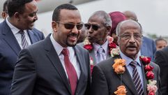 رئيس وزراء اثيوبيا مع وزير خارجية اريتريا- جيتي