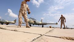 ليبيا قاعدة مصراتة الجوية جيتي