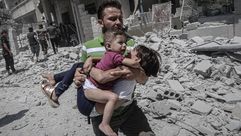 قصف النظام سوريا  إدلب  الأطفال- الأناضول