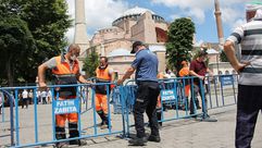 تركيا لحظة الإعلان عن تحويل آيا صوفيا إلى مسجد