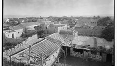 منظر لبيوت قرية قيسارية جنوب حيفا التي بناها البشناق