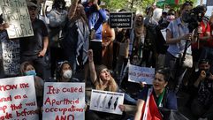 امريكا مظاهرة ضد الاحتلال الاسرائيلي جيتي