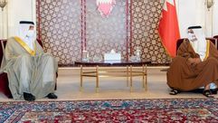 ولي عهد البحرين  سلمان  بن حمد  رئيس البعثة  لدى الاحتلال  الجلاهمة- تويتر
