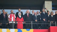 الرئيس التركي رجب طيب أردوغان في ألمانيا لحضور مبارة المنتخب التركي أمام الهولندي - الأناضول