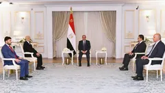 السيسي وعقيلة صالح - الأناضول