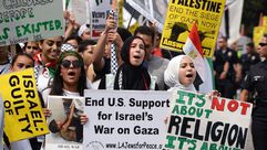 تظاهرة احتجاج حرب غزة واشنطن اف ب