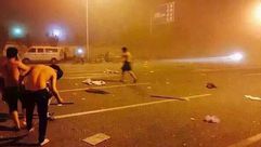انفجار في الصين- صورة تداولها ناشطون على موقع "ويبو"