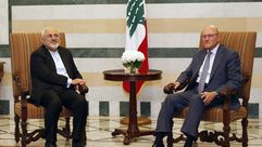 وزير الخارجية الإيراني جواد ظريف مع رئيس الوزراء اللبناني تمام سلام ـ أ ف ب
