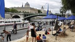باريس تظاهرة تل ابيب نهر السين