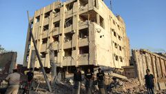 مصر القاهرة شبرا الخيمة مبنى الامن الوطني تفجير انفجار 20/8/2015 الاناضول