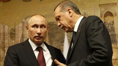الرئيس التركي رجب طيب أردوغان والرئيس الروسي فيلاديمير بوتين ـ أرشيفية