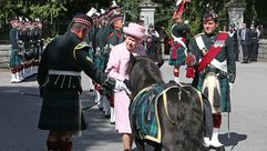 حصان عسكري مع ملكة بريطانيا- ديلي ميل