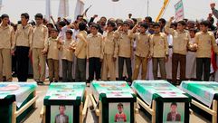 جنازة لضحايا هجوم صعدة في اليمن - جيتي