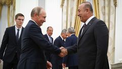 تركيا  روسيا   جاويش أوغلو   بوتين