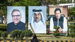 قطر  باكستان  عمران خان  تميم بن حمد  رئيس  أمير- جيتي