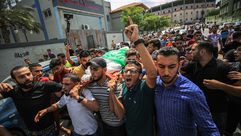 شهداء  غزة  تشييع  جنازة  الاحتلال- الأناضول