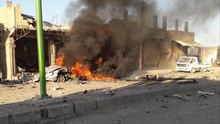 انفجار في مدينة الطبقة في ريف الرقة في سوريا- فيسبوك