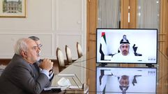 محادثات بين وزير خارجية ايران ظريف والامارات عبد الله بن زايد صفحة ظريف تويتر
