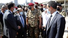 عون موقع انفجار بيروت- الرئاسة اللبنانية