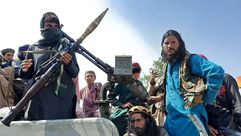 عناصر من طالبان بعد دخول مدينة جلال آباد- جيتي