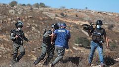 اسرائيل الاحتلال انتهاكات ضد الصحفيين  الاناضول