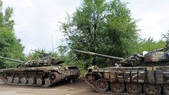دبابتان روسيتان سيطر عليهما الجيش الأوكراني شرق البلاد- تويتر