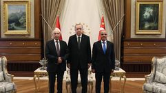 أردوغان وصالح واللافي- رئاسة تركيا
