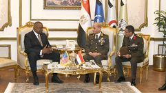 وزير الدفاع الامريكي يلتقي نظيره المصري - حساب المتحدث العسكري على تويتر