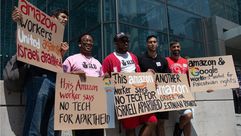 احتجاج ضد أمازون وغوغل- حساب "لا تقنية للاحتلال" على منصة "إكس"