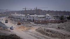 Construction of highways and roadworks in the Fustat area of Cairo this month.- نيويورك تايمز تستخدم لمرة واحدة