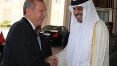 أمير قطر يستقبل أردوغان بالديوان الأميري - aa_picture_20140915_3281395_web
