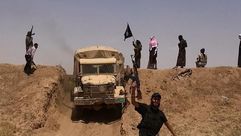 معبر حدودي يسيطر عليه داعش بين نينوى العراقية وبلدة الحسكة السورية - أ ف ب