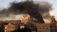 قصف مخازن ذخيرة في صنعاء - الأناضول