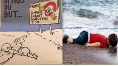 شارلي إيبدو - كاريكاتير  ساخر- الطفل إيلان - سوريا 1