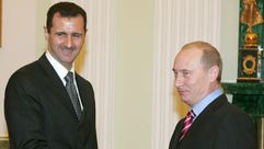 بوتين و بشار الأسد 2006 - أ ف ب