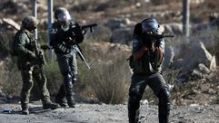 جيش الاحتلال الاسرائيلي يقمع مظاهرات سلمية فلسطينية ـ أ ف ب