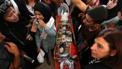 الفلسطينيون يشيعون جثمان ريهام دوابشة بنابلس - 01- الفلسطينيون يشيعون جثمان ريهام دوابشة بنابلس - ال