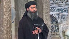 البغدادي في ظهوره الشهير بالمسجد النوري بالموصل عام 2015- تنظيم الدولة
